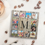 Dessous-de-verre En Verre Create Your Custom Photo Collage Rustic Farmhouse<br><div class="desc">Créez vos propres dessous de verre de collage photo Instagram personnalisés de 12 avec vos images personnalisées sur un arrière - plan rustique en planches de bois style ferme. Ajoutez vos photos, designs ou oeuvres d'art préférés pour créer quelque chose de vraiment unique. Pour modifier ce modèle de conception, il...</div>
