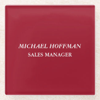 Dessous-de-verre En Verre Creative Carmine rouge minimaliste classique itali