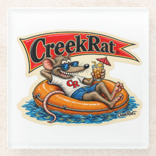 Dessous-de-verre En Verre CreekRat® CreekRat Co. Topanga - Malibu - CA