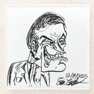 Dessous-de-verre En Verre creepy villain cartoon