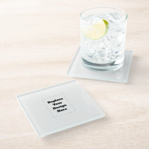 Dessous-de-verre En Verre Créez votre propre blanc 