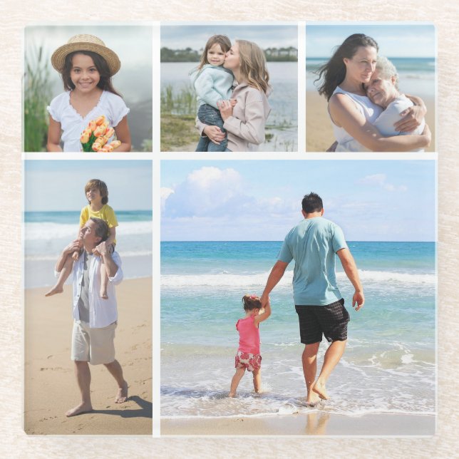 Dessous-de-verre En Verre Créez votre propre collection photo 5 (Devant)