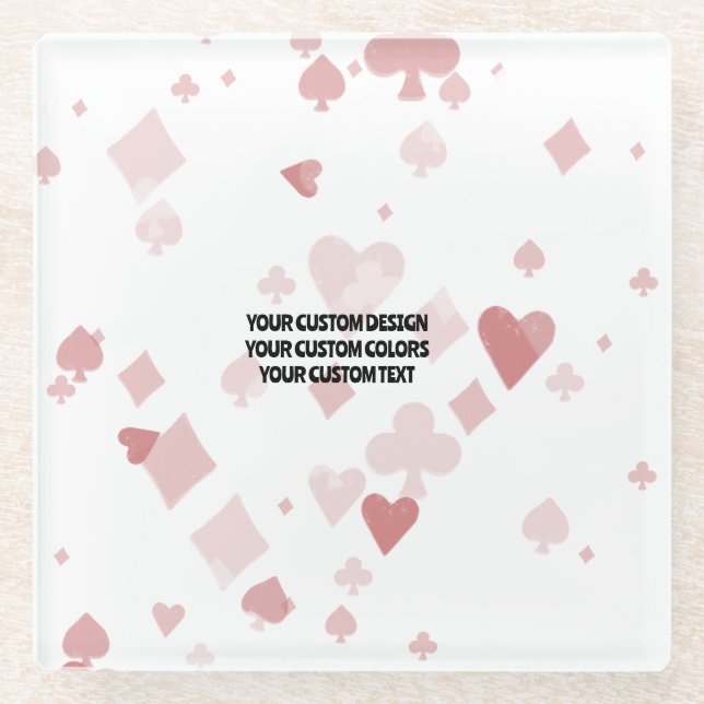 Dessous-de-verre En Verre Créez votre propre custom (Devant)