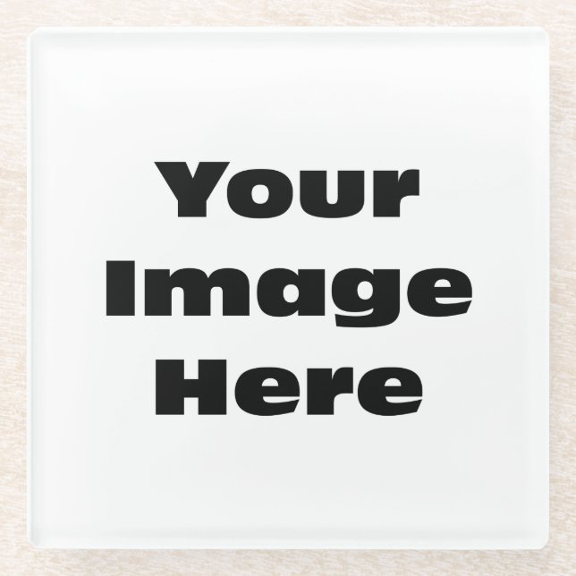 Dessous-de-verre En Verre Créez votre propre Dessous de verre de verre photo (Devant)