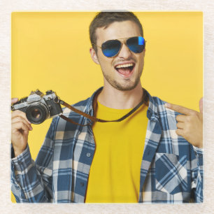 Dessous-de-verre En Verre Créez votre propre photo personnalisée