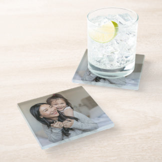 Dessous-de-verre En Verre Créez Votre Propre Photo Personnalisée Maman et Mo