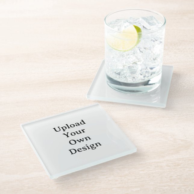 Dessous-de-verre En Verre Créez Votre Propre Simple Personnalisé (Incliné)