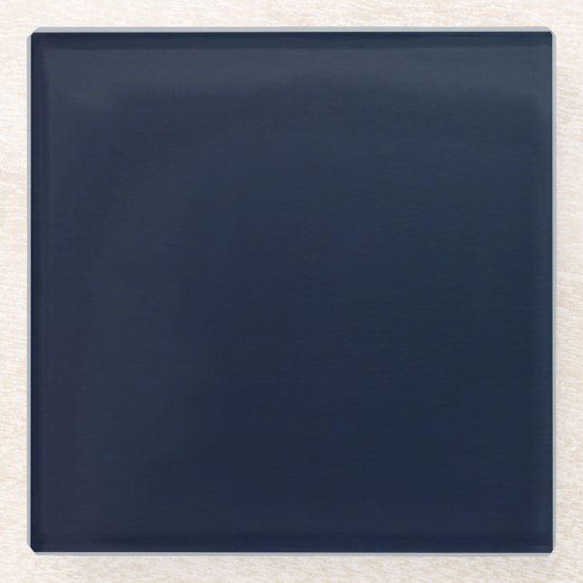 Dessous-de-verre En Verre Créez Votre Propre - Texture Sombre - Bleu Nuit (Devant)