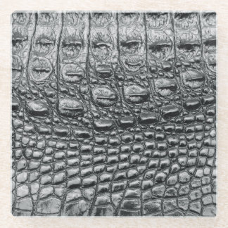 Dessous-de-verre En Verre Crocodile Noir : Météo Noire Mystique