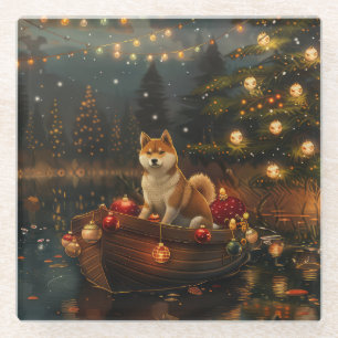 Dessous-de-verre En Verre Croisière festive de Noël à Akita