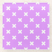 Croix blanches sur lilas