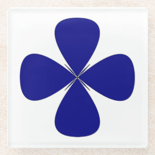 DESSOUS-DE-VERRE EN VERRE CROIX RONDE