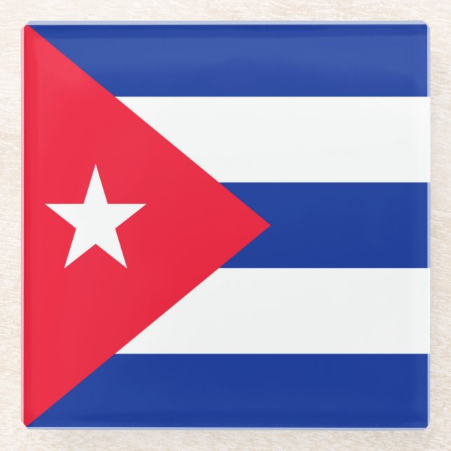 Dessous-de-verre En Verre Cuba (Devant)