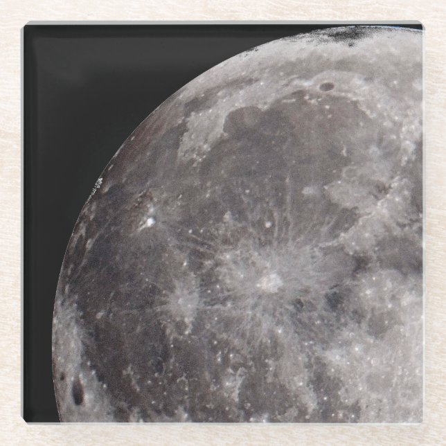 Dessous-de-verre En Verre Curve of the Moon Astronomy Image (Devant)