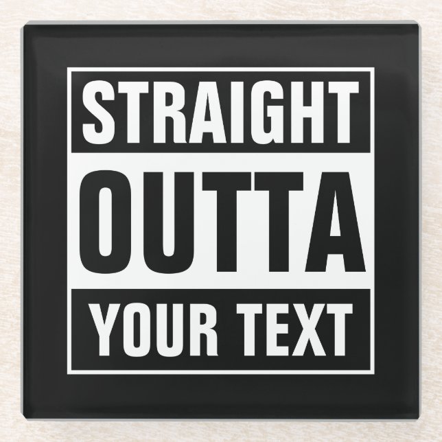 Dessous-de-verre En Verre Custom (Devant)