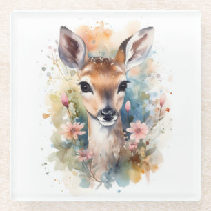 Dessous-de-verre En Verre Cute Forest Baby Chers pintes Nursery Art