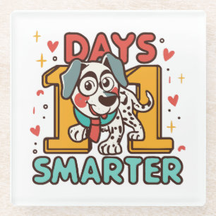 Dessous-de-verre En Verre Dalmatien 101 Jours Plus Intelligent