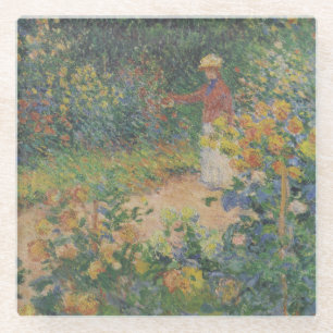 Dessous-de-verre En Verre Dans le jardin - Claude Monet - c1895