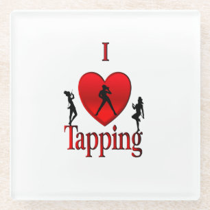 Dessous-de-verre En Verre Danse I Heart Tap