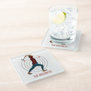 Dessous-de-verre En Verre Défilement Ax