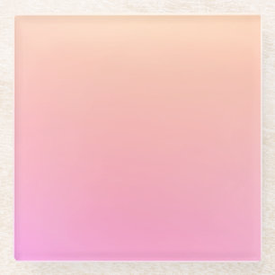 Dessous-de-verre En Verre Dégradé rose et rose