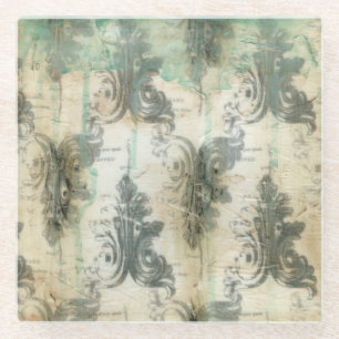 Dessous-de-verre En Verre Design moderne Fleur De Lis