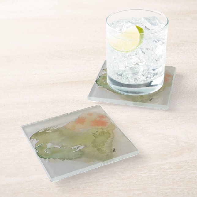 Dessous-de-verre En Verre Dessous de verre (Incliné)