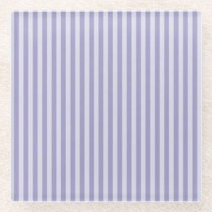 Dessous-de-verre En Verre Dessous de verre à rayures violettes