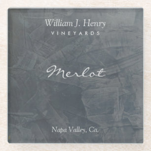 Dessous-de-verre En Verre Dessous de verre à vin de la Travertine sur mesur