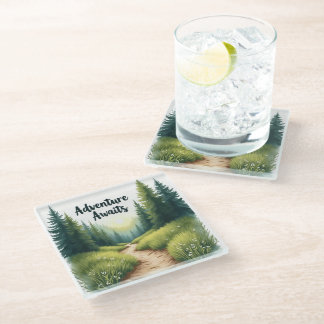 Dessous-de-verre En Verre Dessous de verre Adventure Awaits