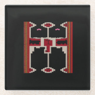 Dessous-de-verre En Verre Dessous de verre avec motif de Bornéo