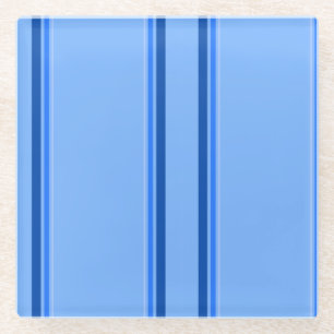 Dessous-de-verre En Verre Dessous de verre bleu