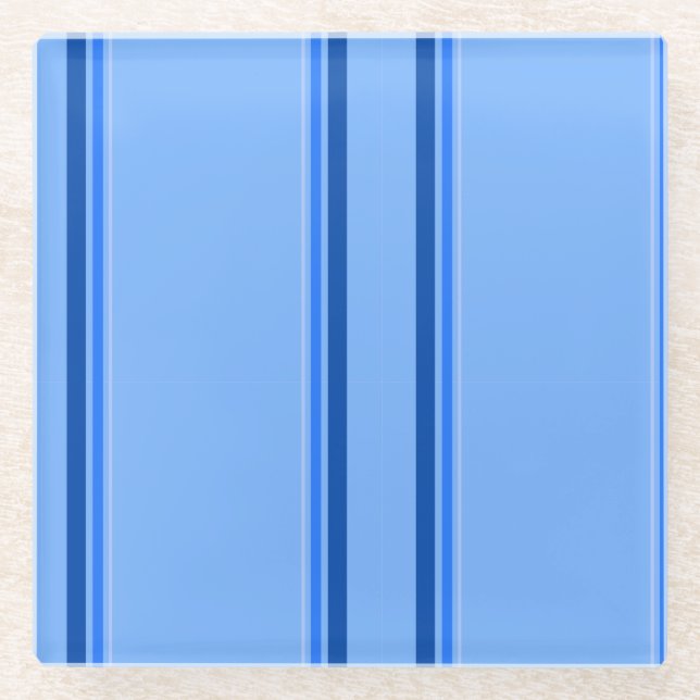 Dessous-de-verre En Verre Dessous de verre bleu (Devant)