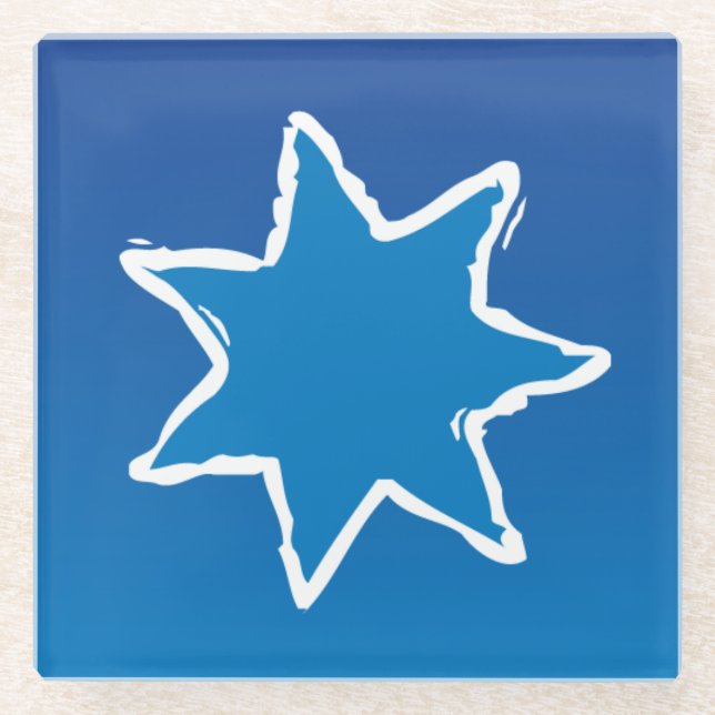 Dessous-de-verre En Verre Dessous de verre Bluestar (Devant)