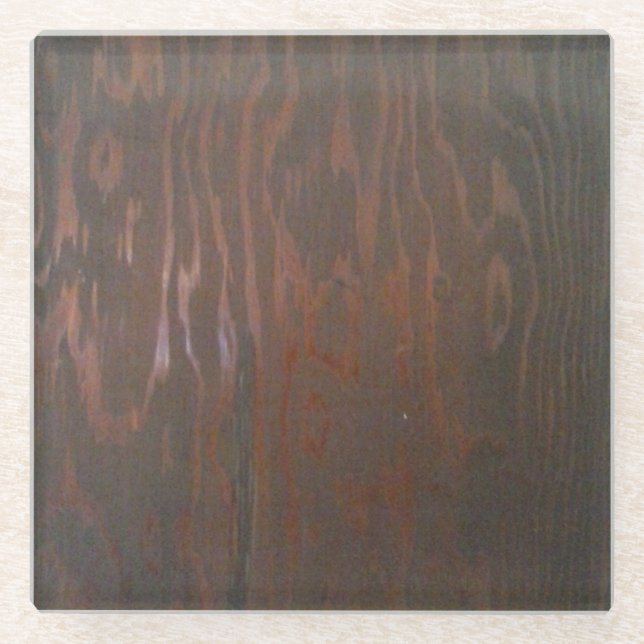 Dessous-de-verre En Verre Dessous de verre Brown foncés (Devant)