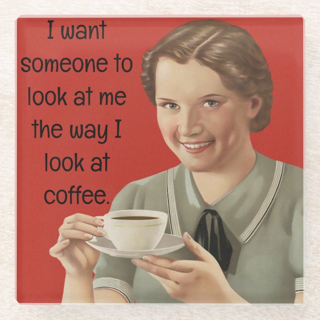 Dessous-de-verre En Verre Dessous de verre café (Devant)