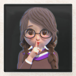 Dessous-de-verre En Verre Dessous de verre chush adorable : Parfait pour les