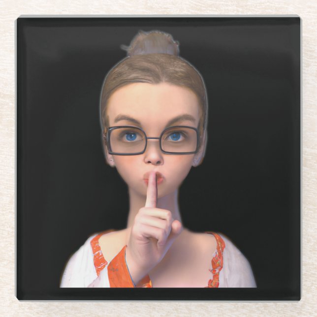 Dessous-de-verre En Verre Dessous de verre chush adorable : Parfait pour les (Devant)