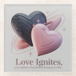 Dessous-de-verre En Verre Dessous de verre Cosmic Love Heart