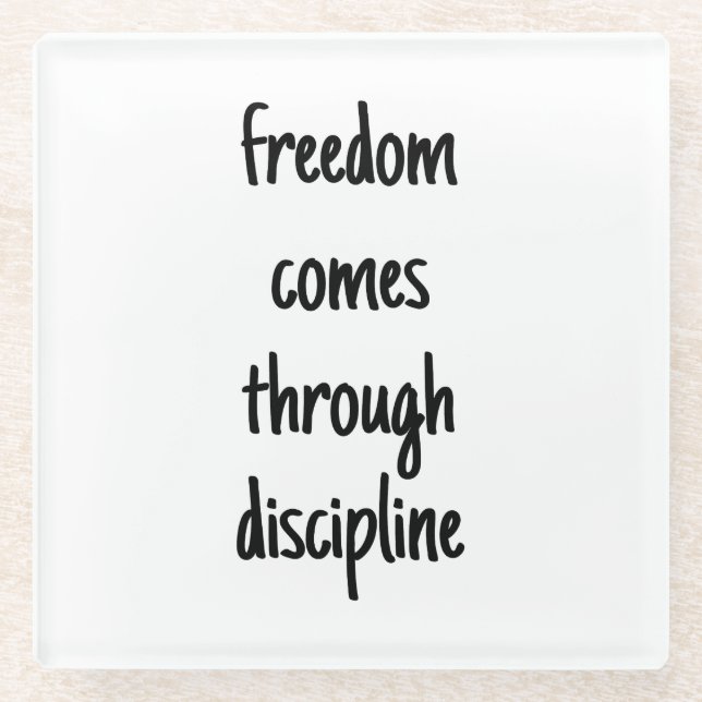 Dessous-de-verre En Verre Dessous de verre de verre de liberté (Devant)