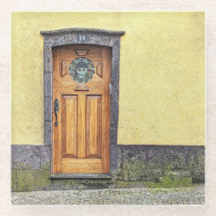 Dessous-de-verre En Verre Dessous de verre de voeux de porte pirate