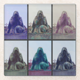 Dessous-de-verre En Verre Dessous de verre des femmes en train de pleurer