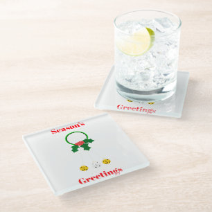 Dessous-de-verre En Verre Dessous de verre des voeux de la saison