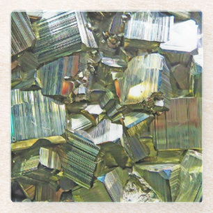 Dessous-de-verre En Verre Dessous de verre en pierre artificielle géode agat