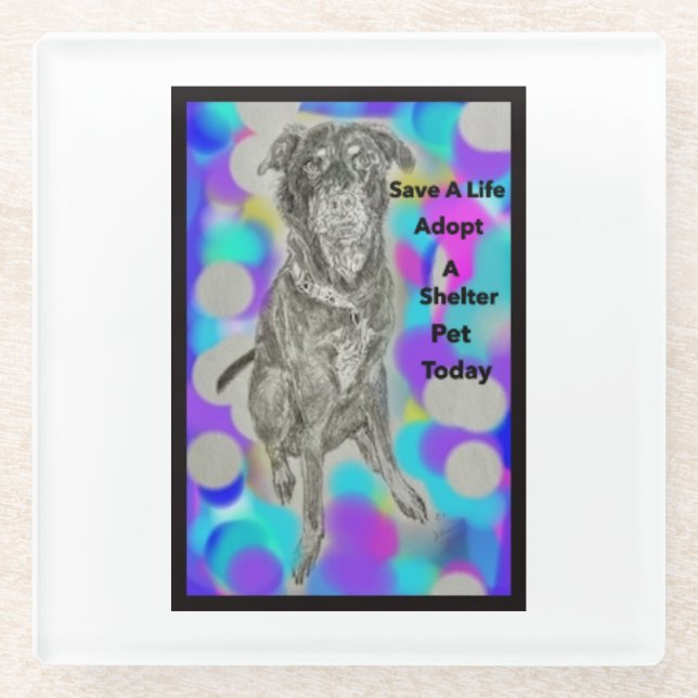 Dessous-de-verre En Verre Dessous de verre en verre (Devant)