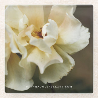 Dessous-de-verre En Verre Dessous de verre en verre à fleurs