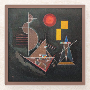 Dessous-de-verre En Verre Dessous de verre en verre - Abstrait - Wassily Kan