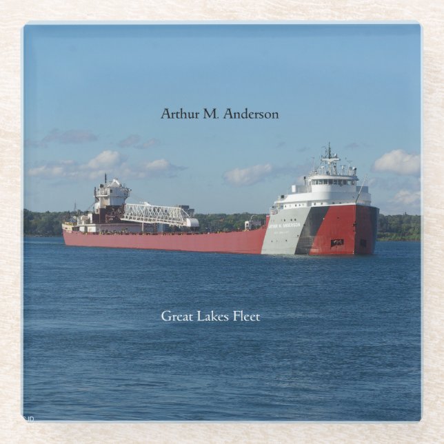 Dessous-de-verre En Verre Dessous de verre en verre Arthur M. Anderson (Devant)