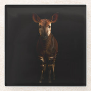 Dessous-de-verre En Verre Dessous de verre en verre Black 4 Luxe, Okapi de l