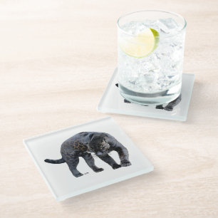 Dessous-de-verre En Verre Dessous de verre en verre blanc Jaguar Diablo